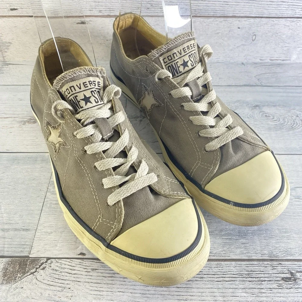 Converse Shoes Womens 9.5 Gray Chuck Taylor All Star Canvas Sneakers Casual Nice